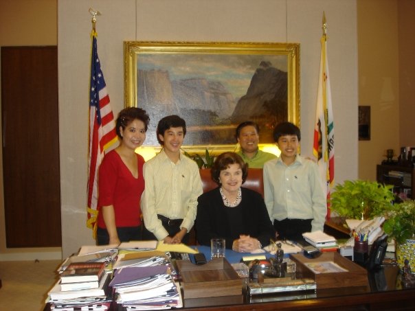 sen feinstein and boys