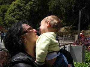 Refael and mama at the SF zoo Refael and mama at the SF zoo
