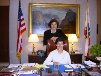 senator dianne feinstein and joriene Tan-Mercado