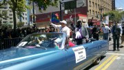 My daughter marching with Ugandan Bishop Senyonjo, San Francisco Pride