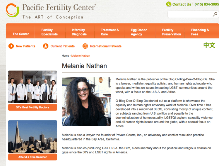 http://www.pacificfertilitycenter.com/users/melanie-nathan