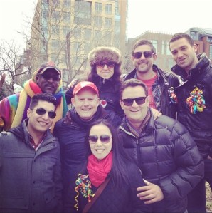 Swishers marching and rallying for love and equality. Washington Square Park.
