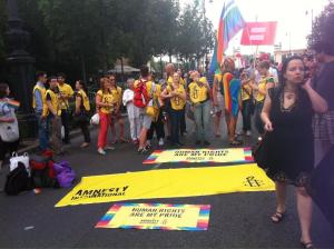 Courtesy @MariyaYefremova Made it!! Happy Budapest Pride!!