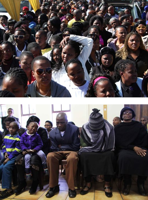 Over 500 people attended the funeral of Zozo to comfort her heartbroken family