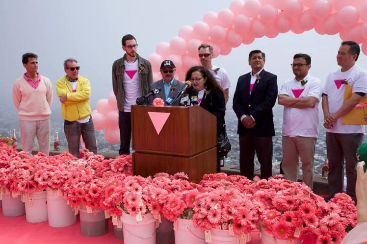 PINK TRIANGLE SPEECH - Melanie Nathan, Mayor Ed Lee, Patrick carney, Mark lenoo, David Campos, Tom Ariano, Jose Cisneros, Scott Weiner (not in order)