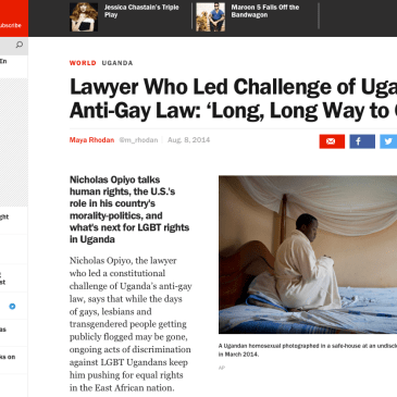 Time Magazing Piyo lawyer, Uganda, Human rights