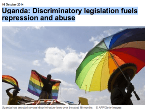 Discriminatory legislation