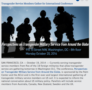 Palm Center, Transgender in Military Conference