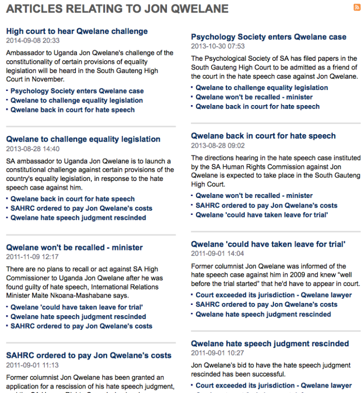 Jon Qwelane Hate Speech Ambassador to uganda