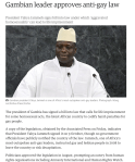 The Gambia Anti-Gay President