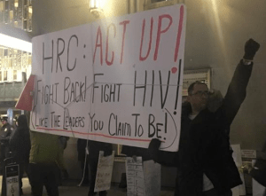 ACT UP protest NYC Gala by HRC