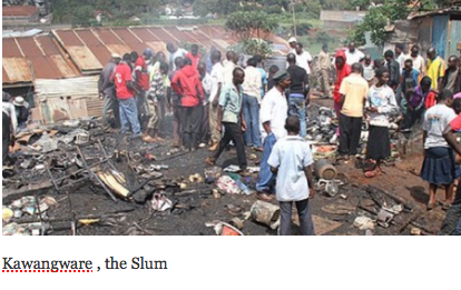 Slum in Kenya where urbanrefugees have been compelled to stay