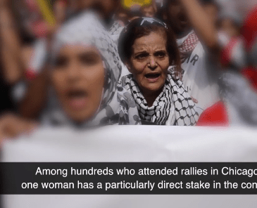 Chanting to drive Israelis into the Sea