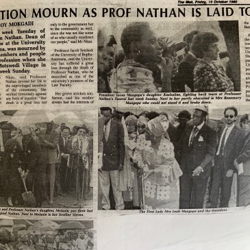 Carmen Nathan's Funerla in Motswedi - Tswana Jewish Burial in Royal Chief Grave yard